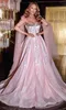 Crystal Sparkly Evening Beaded Prom Gowns 스팽글 스파게티 스트랩 반짝이는 맞춤형 파티 드레스 플러스 사이즈