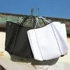 Projektant-Nowy luksusowy materiał nurkowy neopren oddychający torba na ramię o dużej pojemności marki swobodnej torby na torbę z najwyższą ręką