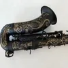 Kaluolin saxofone tenor preto de melhor qualidade tocando instrumentos musicais planos profissionais com estojo presente