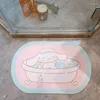 カーペットkawaii kuromis anime nonstlipカーペットバスルーム吸収床マット家の装飾アクセサリー汚れ抵抗性漫画