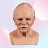 Party Masks Kuulee Cosplay Bald Old Man Wrinkle Face Mask Halloween Carnival Props9734358