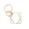 Com caixa designer chaveiro anagrama mulheres saco de luxo charme ouro sier chaveiro de aço inoxidável moda chaveiro clássico anel gota dhhz3