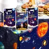 Present Wrap Bags Spaceman Candy Handväskor för barn pojke yttre rymd tema födelsedag s baby shower gynnar