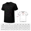 Polos pour hommes T-shirt confettis mode coréenne T-shirt noir haut d'été chemises surdimensionnées à manches longues