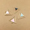 Charms 10pcs 17x19mm Enamel Triangle Charm For Jewelry Making Earring Pendant Bracelet Necklace Craft Accessories Diy Findings