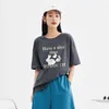 女性のTシャツTOYOUTH女性Tシャツ2024春の半袖OネックルーズTシャツウサギの手紙