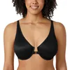 Bras Women's Front Closure Bra Seamless Plunge Unlined Underwire Plus Size