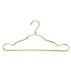 Hangers Hoge kwaliteit aluminium kledingrek Brede schouder Naadloos ontwerp Hanger 5-pack goud voor jas