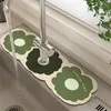 Bath Mats Sink Mat Convenient Pu Rubber Wash Basin Accessaries Drain Pad Soft 6.35cm Faucet Absorbent Good Water Absorption