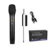 Microfones UHF Metal Microfone Portátil Recarregável Tipo C Microfone Sem Fio Um Canal ou Duplo