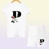 Femmes deux pièces ensemble lettre t-shirts et Shorts ensemble été à manches courtes Oneck décontracté Joggers Biker Shorts tenue sexy pour femme 2204826190