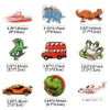 Autocollants muraux 100 pièces dinosaures et autocollants de voiture pour garçons enfants Cool drôle autocollant étanche bricolage ordinateur portable planche à roulettes Lage étui de voyage Gui Dhfd1