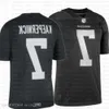 7 Colin Kaepernick Camisa de futebol americano universitário IM COM KAP Preto Branco NCAA IMWITHKAP Camisa Tom Br High