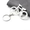 Keychains 1pc Creative Bicycle Keychain Portable Metal Bike Shaped Beer Bottle Opener Key Rings For Cycling Enthusiasts Men Gifts Bar Tool