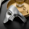 Feestartikelen Eenvoudige Maskerade Maskers Dames Heren Mode Vintage Kostuum Strand Schoolfeest Cosplay Halloween Pasen Opera Sexy Dating Speelgoed Zilver