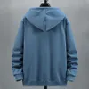 Artı boyut 10xl 12xl hoodie erkekler Sonbahar Kış Polar Hoodies Düz Renk Ceket Hoodies Büyük Boyut 12xl Mavi Siyah Kırmızı Gri 240129