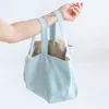 Vinatge coton lin grande capacité sacs à bandoulière pliable Portable sac à provisions supermarché environnement tissu sac femmes pochette 240127