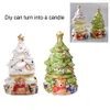 Kerstboom Kaarsenstandaard Keramische Potten Geurend Leeg Kan Decoratief Ornament Voor Huisdecoratie 240131