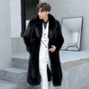 Automne et hiver concepteur hommes manteau de fourrure Imitation cheveux longue laine grasse chaud décontracté coupe-vent AD3W