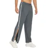 Men's Pants Mens Track Elastic Waist Zip Up Trousers Casual Athletic Wide Leg Sweatpants Joggers With Pockets