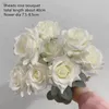 Decorative Flowers 9roses/bunch Aritificial Rose Small Living Room Decoration Simulated Dry Flower Dining Table Home