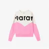 Lilpeep Damen 24SS Marant Designer-Sweatshirt, modisch, neues Rundhals-Pullover, Damen-Sweatshirt mit Buchstaben-Beflockung, lässiges Langarm-Sweatshirt