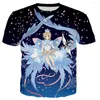 T-shirt da uomo 2024 Anime Sakura Card Captor Uomini/donne 3D Stampato T-shirt Stile Harajuku Streetwear Magliette e camicette