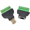 Conectores, plugues soquetes atacado Cat6 Rj45 8P8C Rede Modar Conector para terminais de parafuso de 8 pinos Adaptador Drop Delivery Office Sch Dhrbr