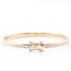 Bracelet de tennis en or jaune 14 carats avec diamant de 2 mm, coupe h a, diamant de laboratoire Def-vs vrai diamant, bracelet en or pour femmes