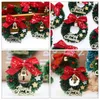 Party Decoration 10 Pcs Christmas Wreath Candles Simulated Decor Garland Decorate Hanging Toy Wreaths Plastic Tree Mini House