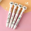 20Pcs/Lot Cute Dinosaur Bear Cow Peach 4 Colors Ballpoint Pens Cartoon Multicolor Ball Point Pen Graffiti School Office Supplies