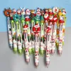 Fête faveur 4 pièces stylos à bille Santa Elk cadeaux de noël enfant cadeau de noël cadeaux scolaires Festival année Souvenir