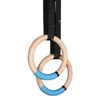 1 paire d'anneaux de gymnastique en bois avec sangles réglables, anneau de gymnastique pour enfants et adultes, Fitness à domicile, entraînement de force de traction 240125