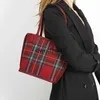 Borse a tracolla Red Plaid Tote Composite per le donne Designer di lusso e borse e portamonete 2024 Nuovo in Fasion Wedding Small Underarm SoulderH2422