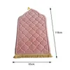 Mattor Portable Prayer Mat Rug Filt Collectible Worship Kneel prägling Floor Non-Slip Soft For Cafe Bedroom Ramadan Gifts