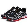 Salomon XT6 Advanced Athletic Shoes Triple Black Mesh Wings 2 Blanc Bleu Rouge Jaune Vert Speed Cross Hommes Chaussures de randonnée en plein air taille 36-45