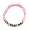 MG2039 nouveau Design naturel 6 MM tanzanie Kunzite cuivre perles Bracelet femmes de haute qualité à la main Yoga poignet Mala