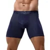 Underpants Men Lengthen Boxer Seamless Shorts Bulge Pouch Briefs Underwear Workout Fitness Breathble Comfortable XL - 4XL 2024