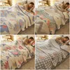 Warm Autumn and Winter Cartoon Blanket Thickened Sleep Set Cartoon Bed Cover Sheet Cover Blanket on Bed 240119