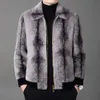 Designer Winter Mink Fleece Coat Straight Gold Classic I492