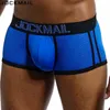 JOCKMAIL 4 Pz Uomo Mutande Boxer da Uomo Boxer Maschili Traspirante Maglia di Seta del Ghiaccio Asciugatura Rapida Biancheria Intima Mens Mutandine Boxer 240127