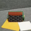 Designer plånbok lyxkorthållare fast färg bokstavsklipp design material läder mode casual stil väska man kvinna kortsäck temperament mångsidigt