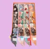 HSツイル小さなシルクスカーフシアター夏の曲がりくねったバッグハンドル薄い狭い長いリボンフレンチヘアバンドScarf3393522