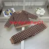 Nouvelle-née Babie Kid Girl Brown Lettre complète Dre Prince FaHion Denigner Dree Autumn Ummer Air Cotton Tutu Dre Children Tenfit Baby Toddler