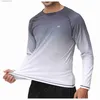 T-shirts voor heren heren met lange mouwen T-shirt UPF 50+ uitslag Guard T-shirt Zonbescherming shirt voor sportvissen Wandel Workout Outdoor Pullover Shirt T240202