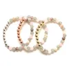 MG2054 New Design 6 MM Botswana Agate Madagascar Rose Quartz Labradorite Mixed Bracelet Womens Cooper Beads Yoga Wrist Mala