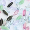Kronleuchter-Kristall, 20 Stück, gefrostete farbige Glasperlen, Kunstprisma, facettierte Teile, DIY, Zuhause, Hochzeitsdekoration, Zubehör