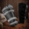 Party Supplies Steampunk Medieval Arm Gauntlets PU Leather Armor Bracer Men Armguards Samurai Knight Wristband Cosplay Stage Costume Props