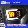 Auto Accessoires DRL Dagrijverlichting Streamer Richtingaanwijzer Voor Toyota Tundra LED Koplamp Montage 14-20 Front lamp