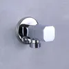 Bathroom Sink Faucets Angle Valve Black Rose Gold White Gloss Chrome Metal Grey Solid Brass Mop Washing Machine G1/2 Tap Wall Mounted